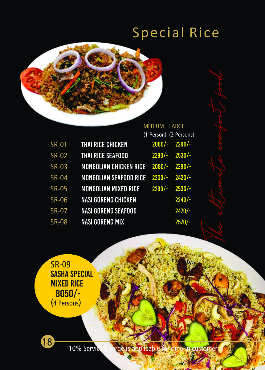 Menu Page 19